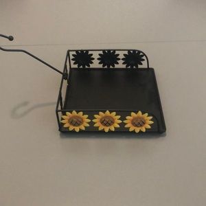 Sunflower napkin holder